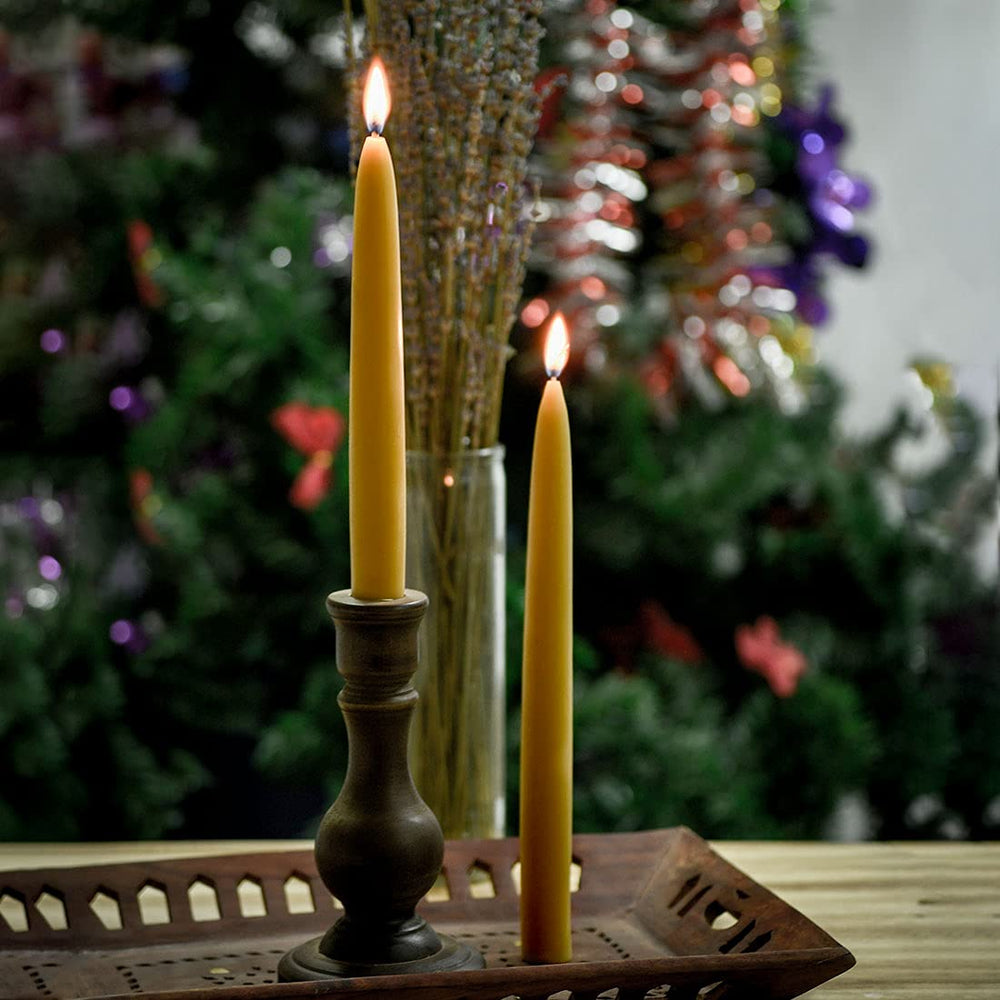 DEYBBY long burn time taper candle designed for all-night celebrations.