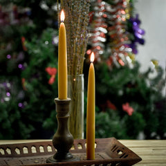 DEYBBY long burn time taper candle designed for all-night celebrations.