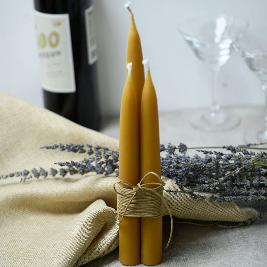DEYBBY multiuse taper candle for weddings, parties, and holidays.