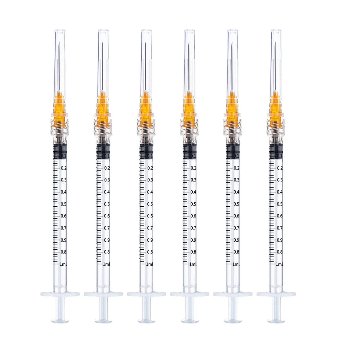 Dfpty 25pack syringe 1ml with sterile packaging for home experiments.