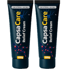 dftluue capsacare nerve cream bottle highlights soothing daily relief