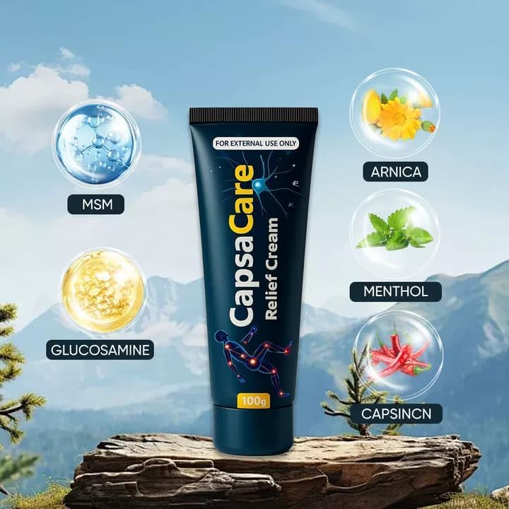 DFTLUUE Capsacare nerve cream foot-application demonstrates gentle massage routine.