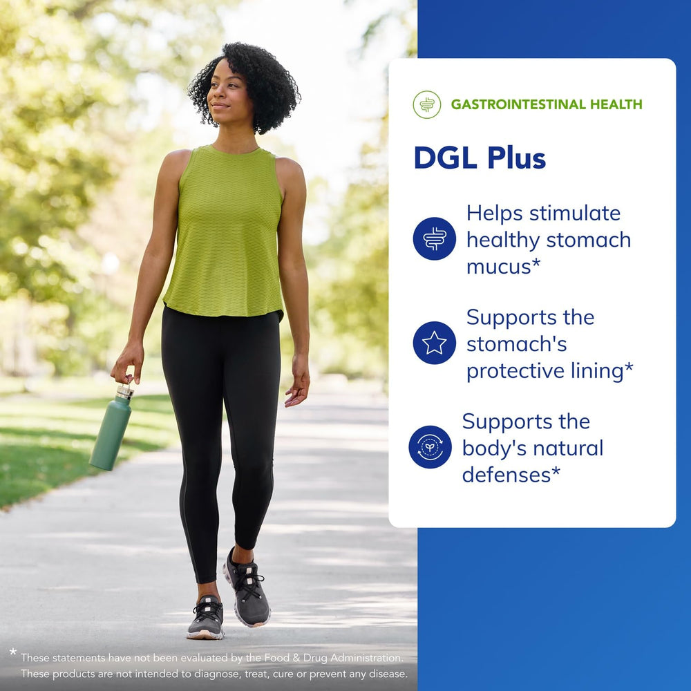 Pure Encapsulations DGL Plus features marshmallow root and aloe vera.