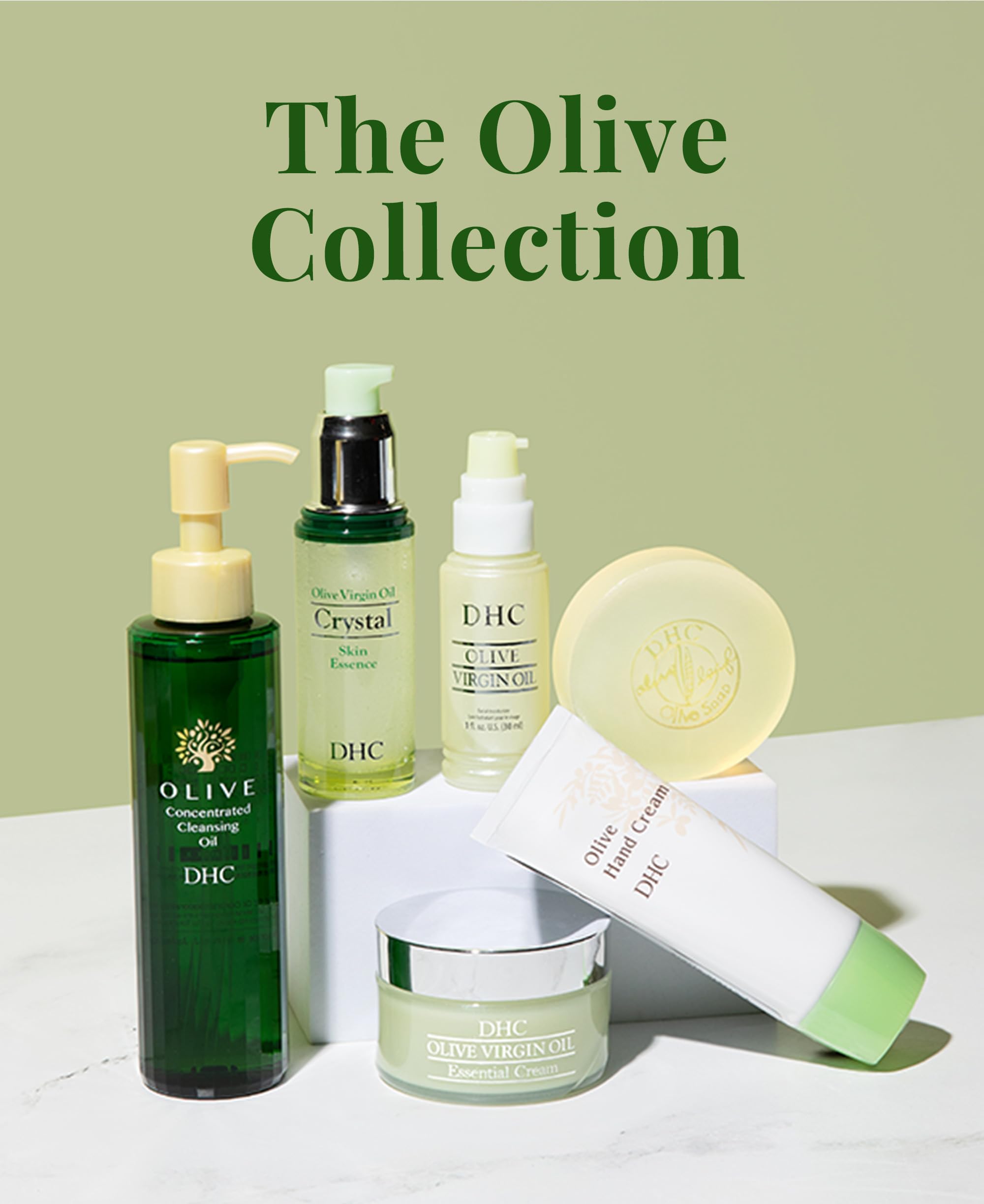 DHC Olive Virgin Oil Essential Cream fragrance-free formula supports sensitive skin care