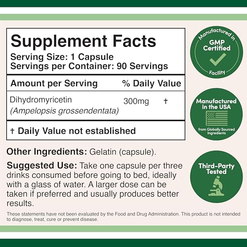 DHM capsule close-up highlighting easy-to-swallow dosage.