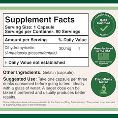 DHM capsule close-up highlighting easy-to-swallow dosage.