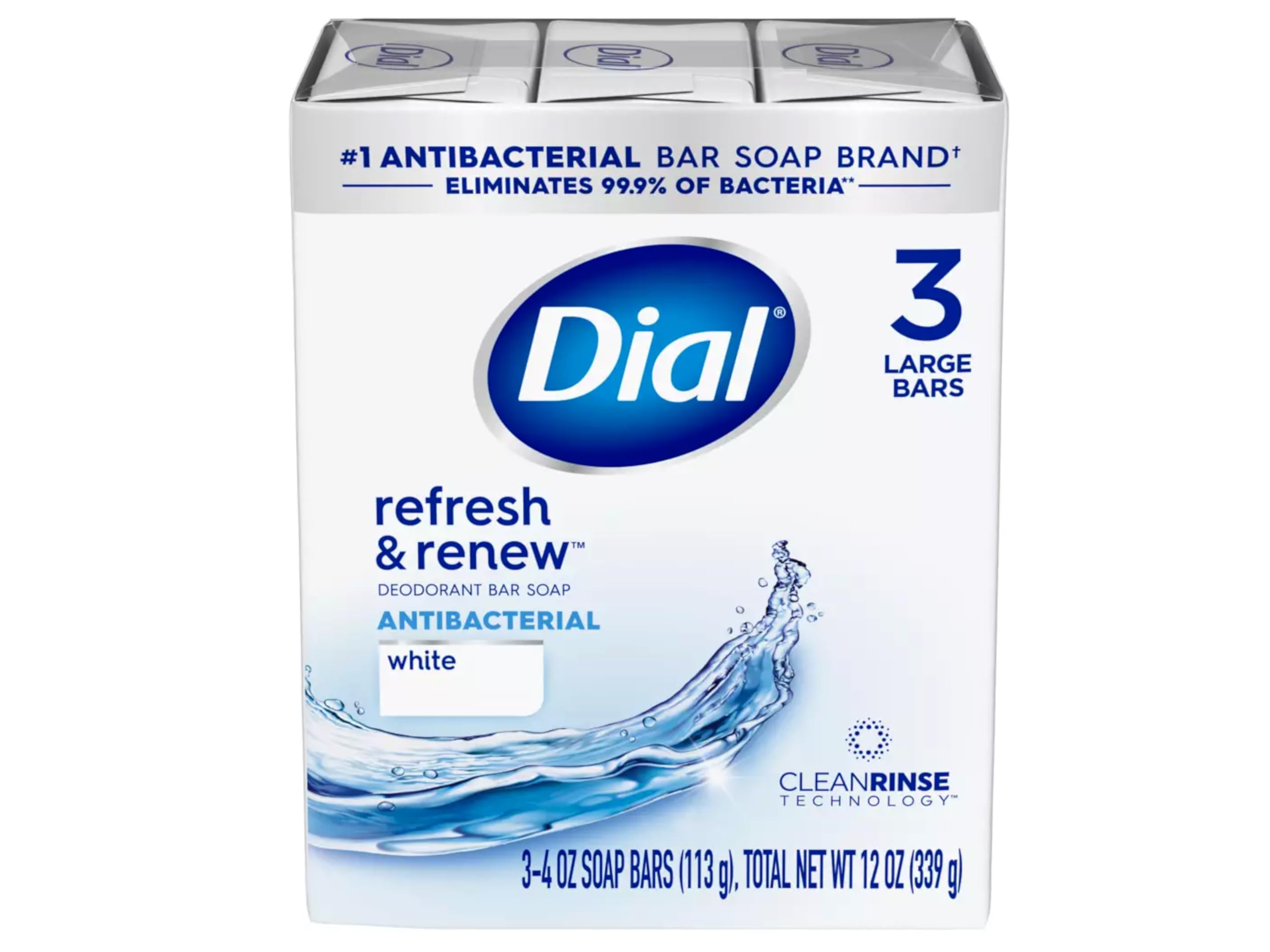 Close-up of Dial soap lather showing rich foam for rinsing