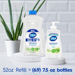 Dial Antibacterial Defense Aloe hand lather shows creamy foam and gentle cleansing.
