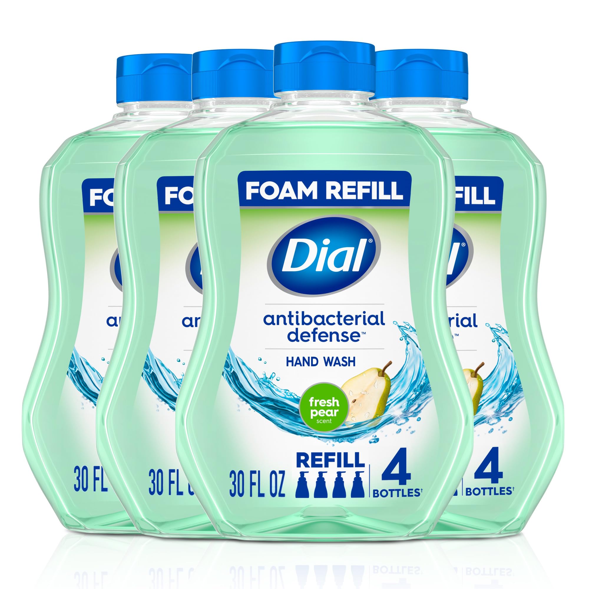 Dial Antibacterial Defense foaming hand soap bottle with aloe for gentle cleansing