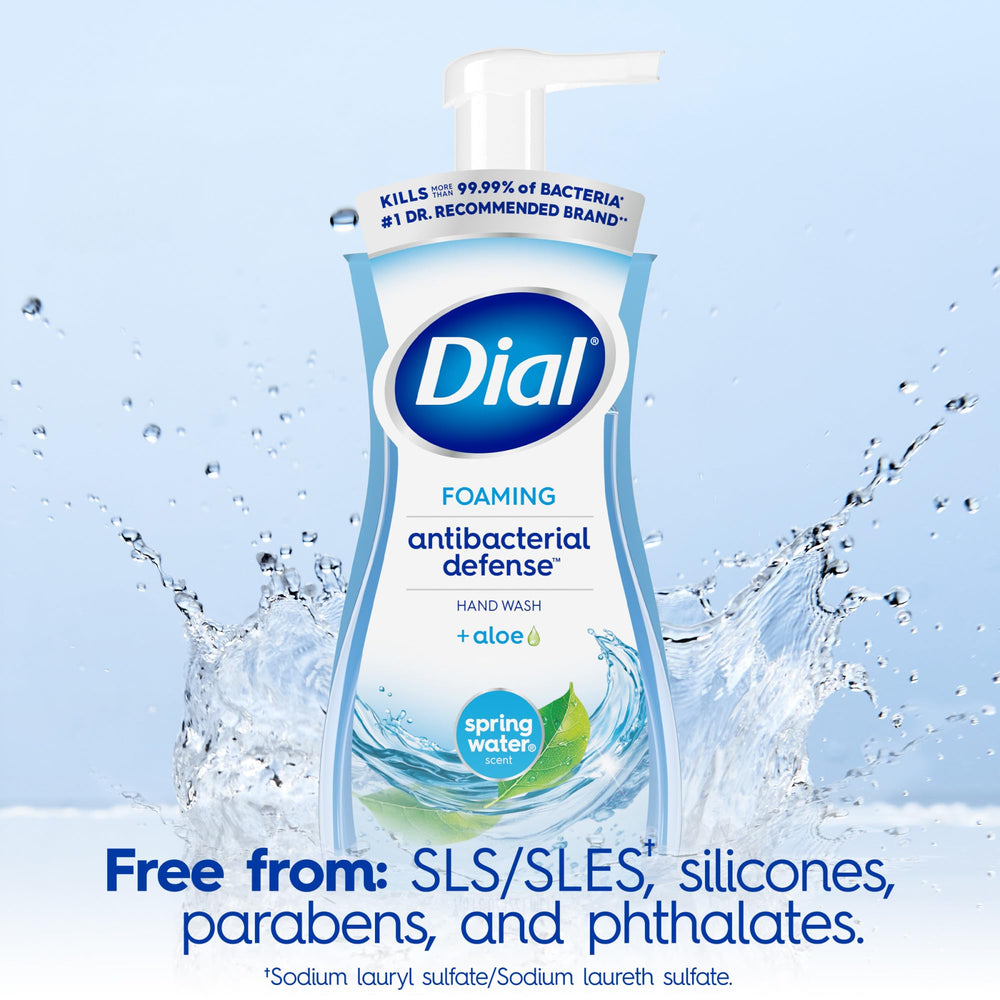 Dial Antibacterial Defense Spring Water scent refreshes hands during use