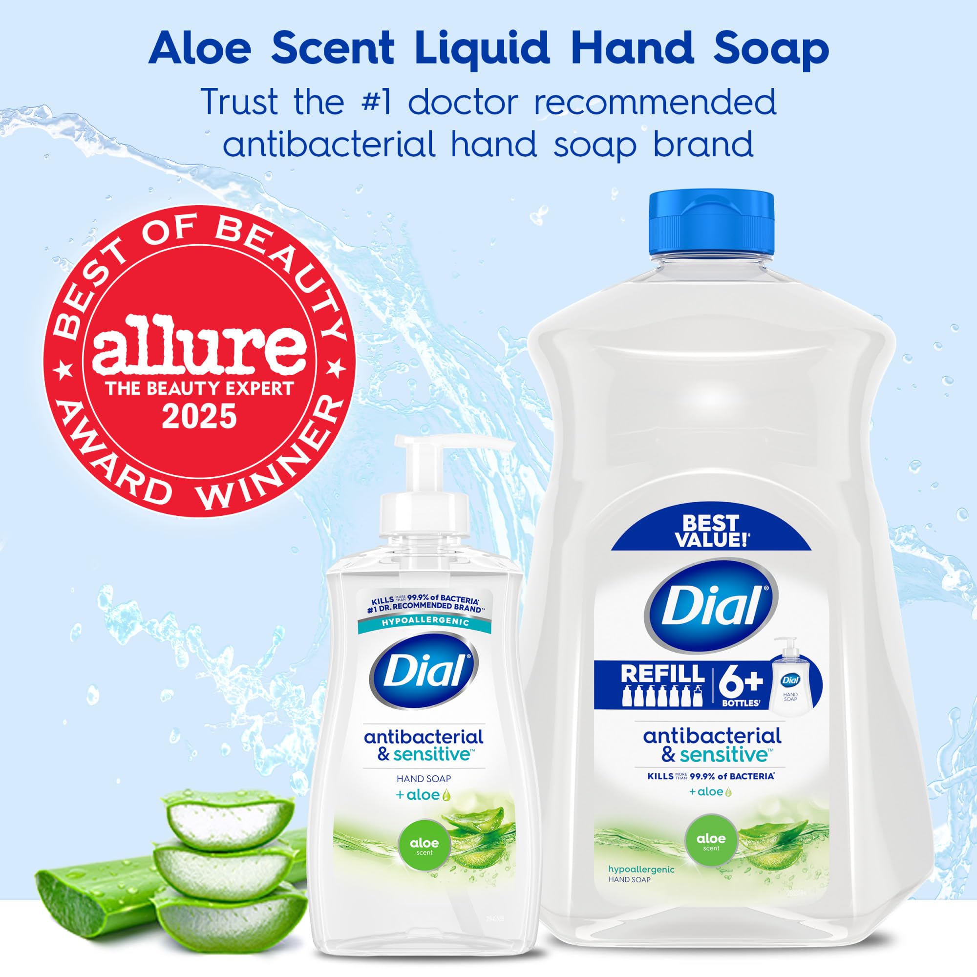 Dial Antibacterial Defense creates a luxurious lather during wash.