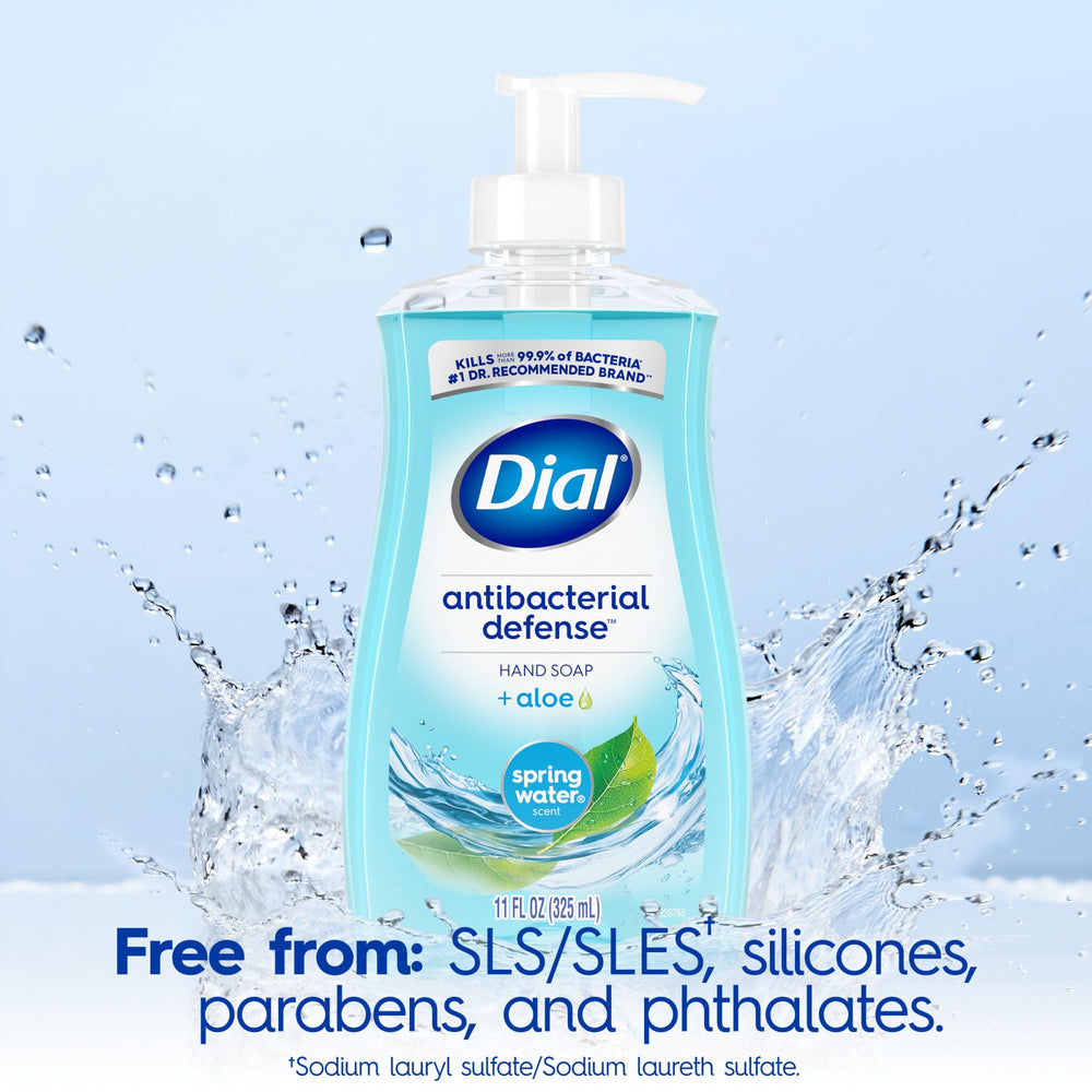 Dial antibacterial hand soap moisturizing formula with aloe vera for softer skin