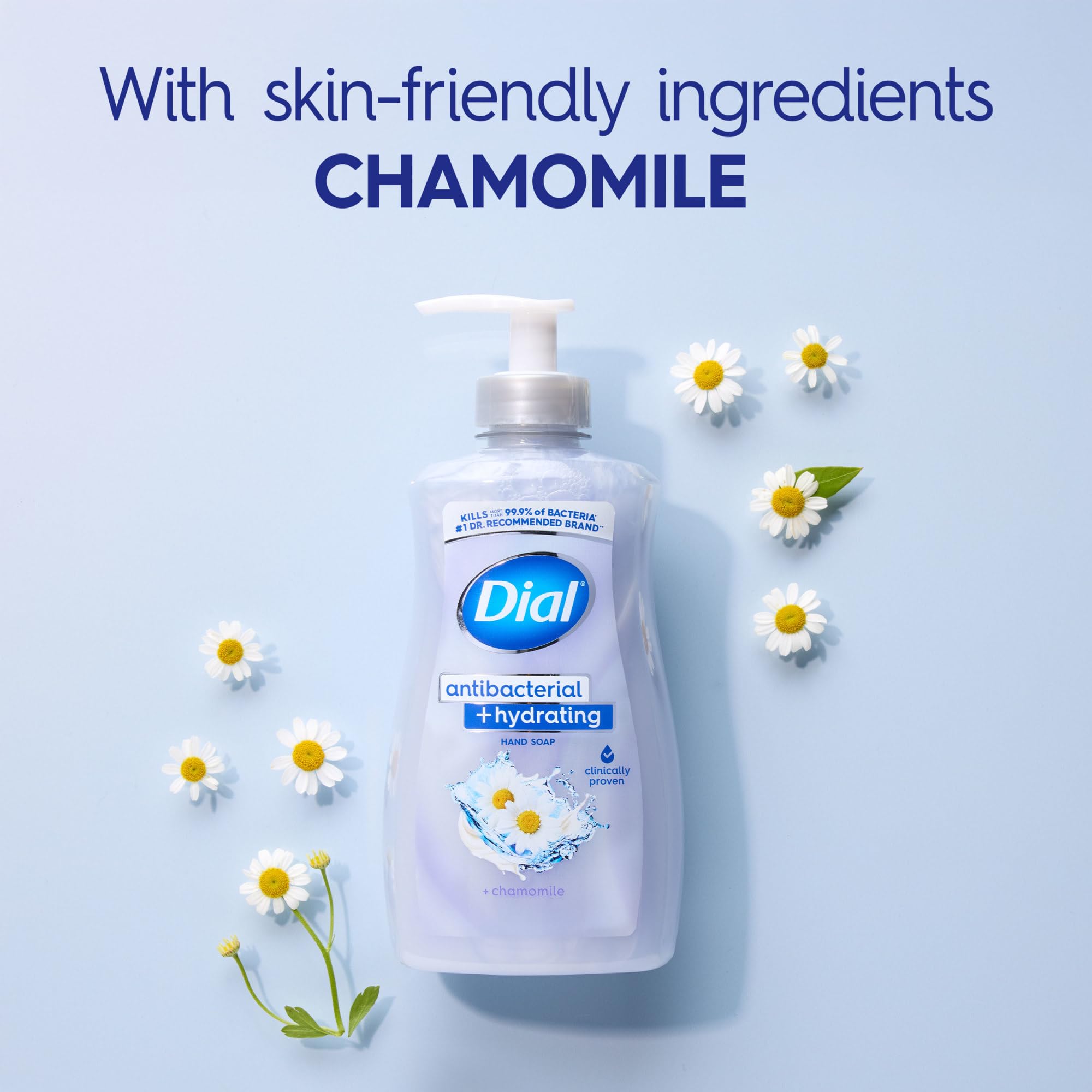 Creamy Dial foam lather on hands during a thorough wash.