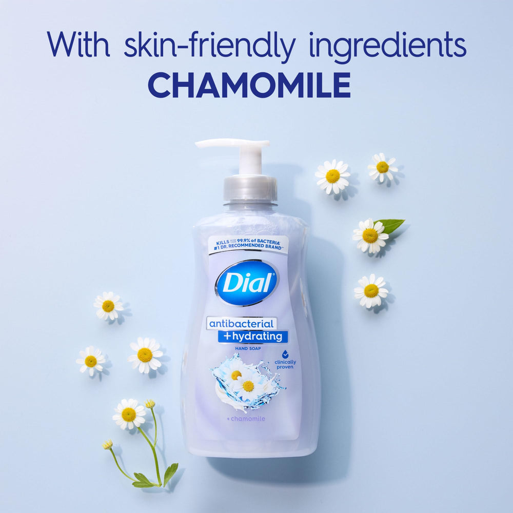 Creamy Dial foam lather on hands during a thorough wash.
