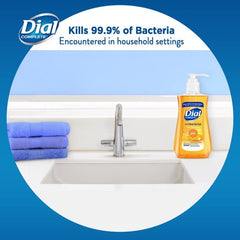 Dial antimicrobial liquid soap foaming lather demonstrating rich texture for comfortable handwashing.