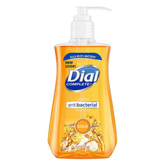 Dial Antimicrobial Liquid Soap pump bottle 7.5 oz for everyday hand cleansing with skin conditioners.