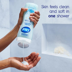 Dial Healthy Hydration lather forms on skin for a refreshing cleanse.