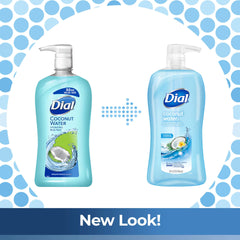 Dial Refresh & Renew Coconut Water lather on skin during a refreshing shower