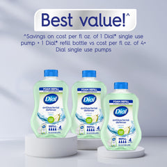 Dermatologist-tested label displayed on Dial soap bottle