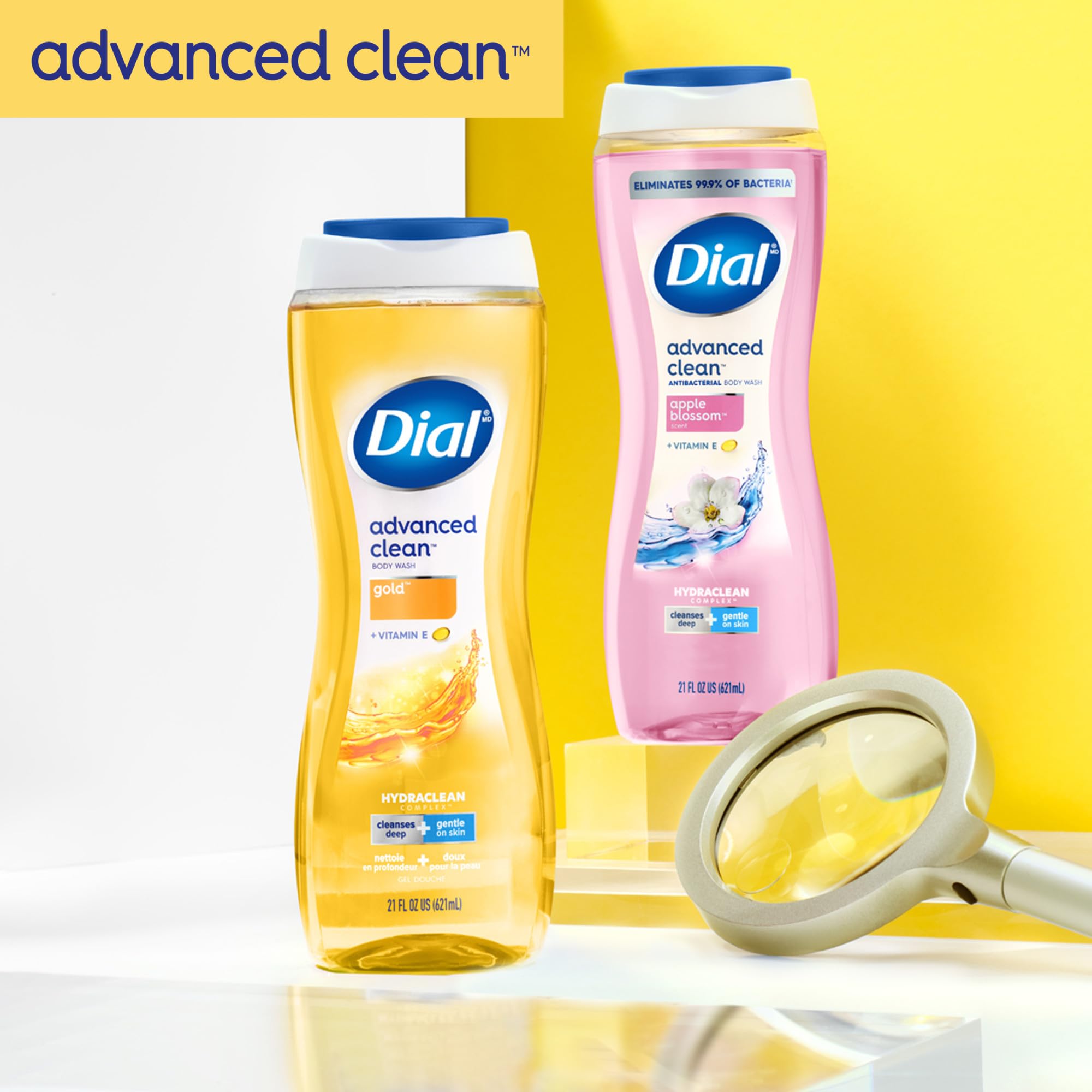 Dial Gold packaging note highlights parabens- and sulfates-free formula.