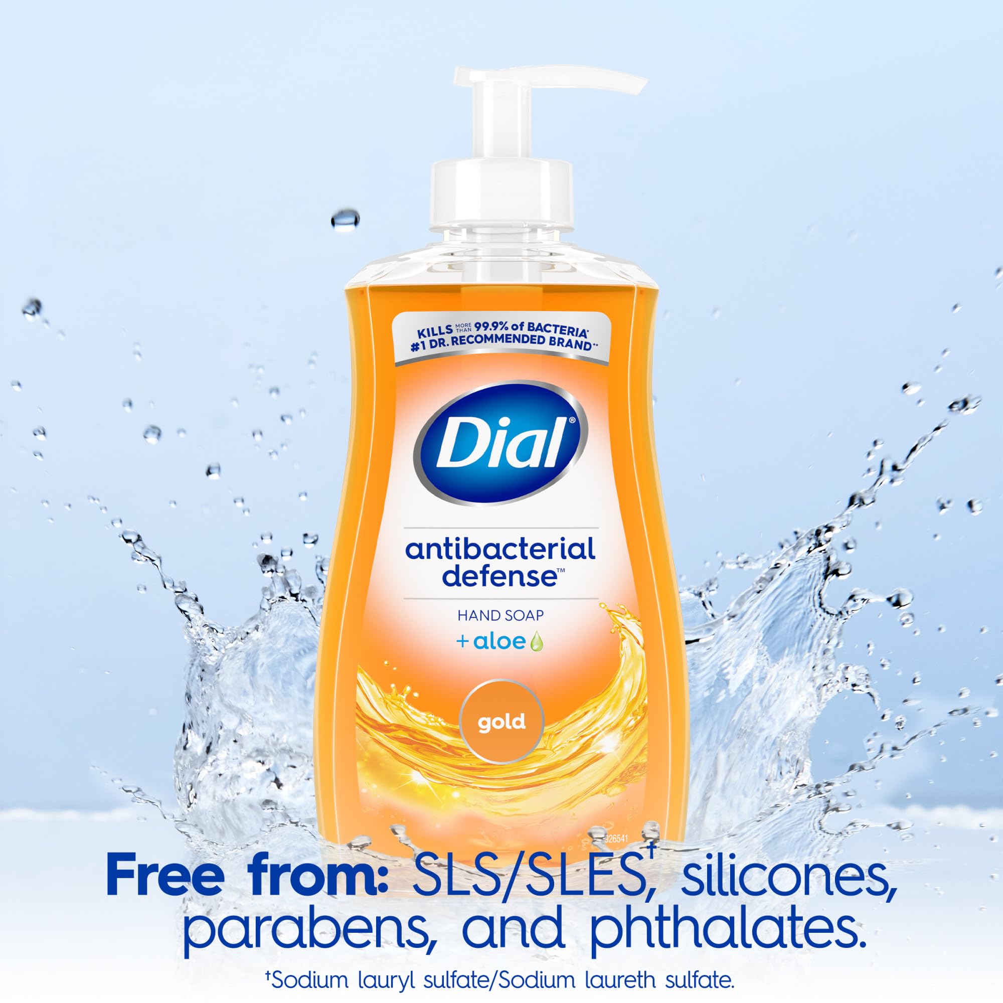 Dial Aloe-infused formula nourishes skin while cleansing with moisturizers.