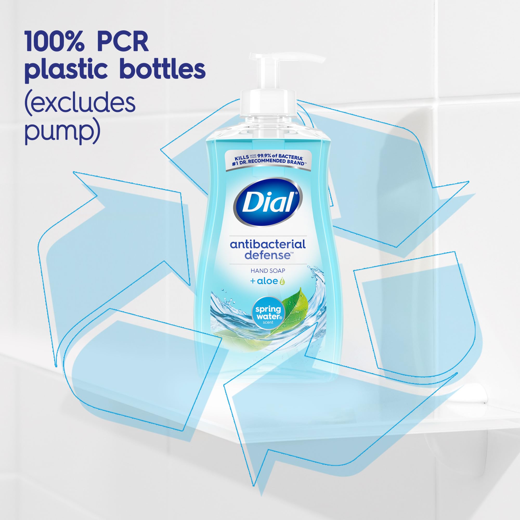 Dial Spring Water vegan formula signals cruelty-free, skin-friendly cleansing