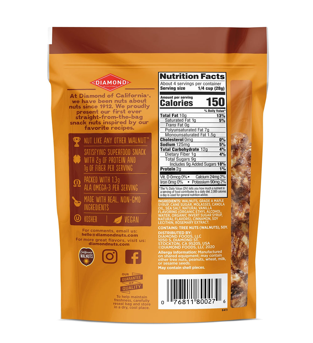 Diamond maple walnut snack serving plate – ideal for quick, wholesome snacking moments