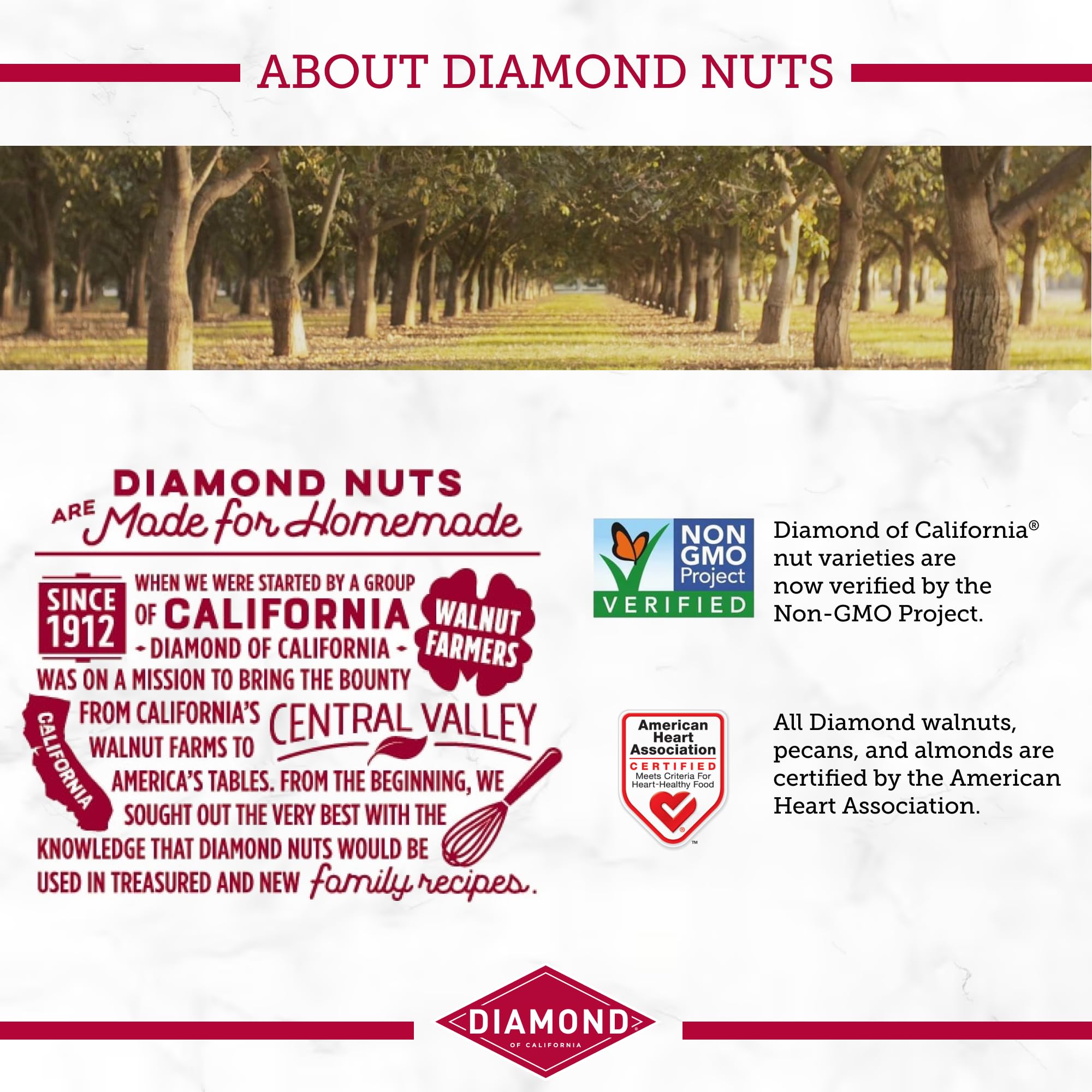 Diamond of California Sweet Maple Walnuts closeup-nuts—crisp texture and maple aroma.