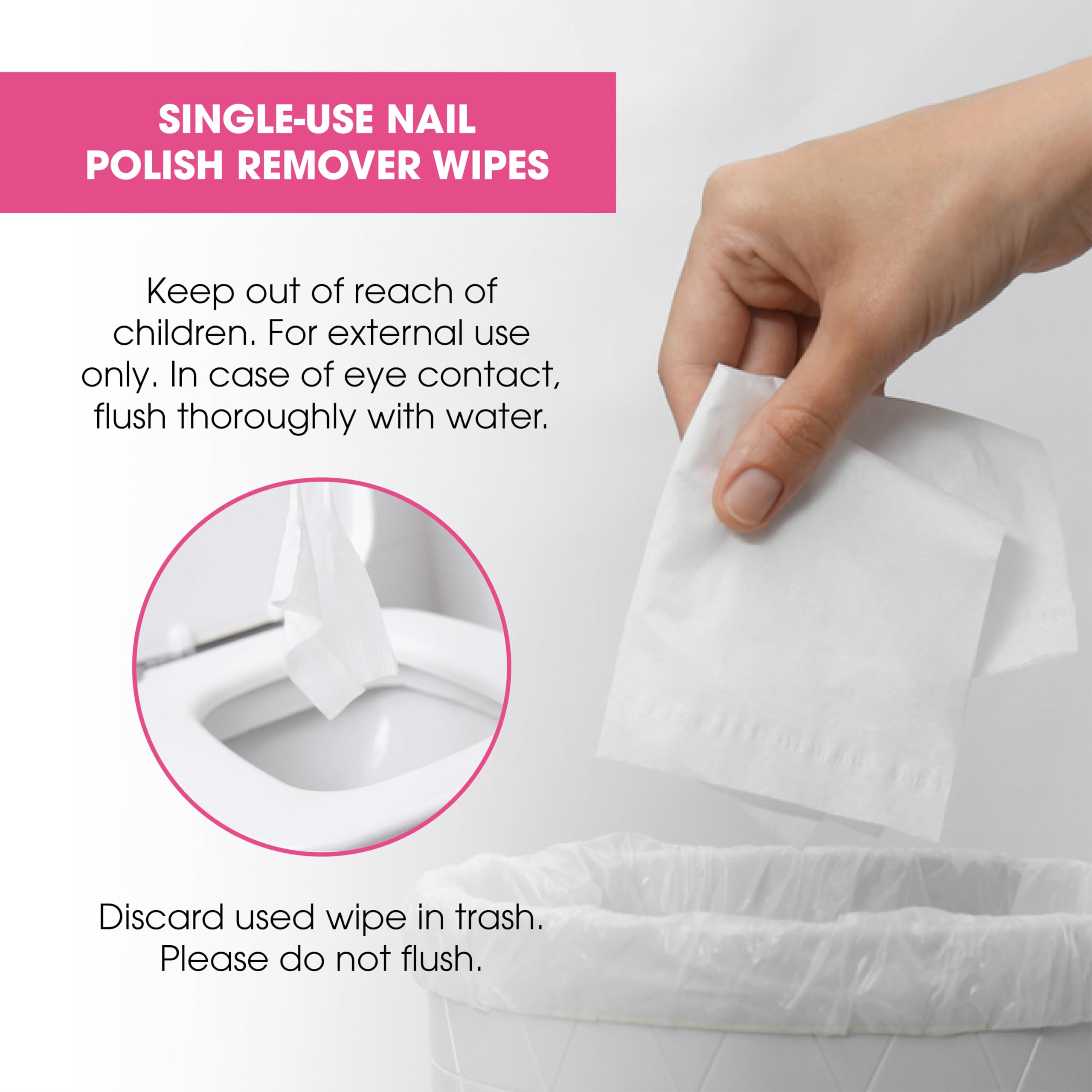 Diamond Wipes portable pad fits into a compact manicure kit