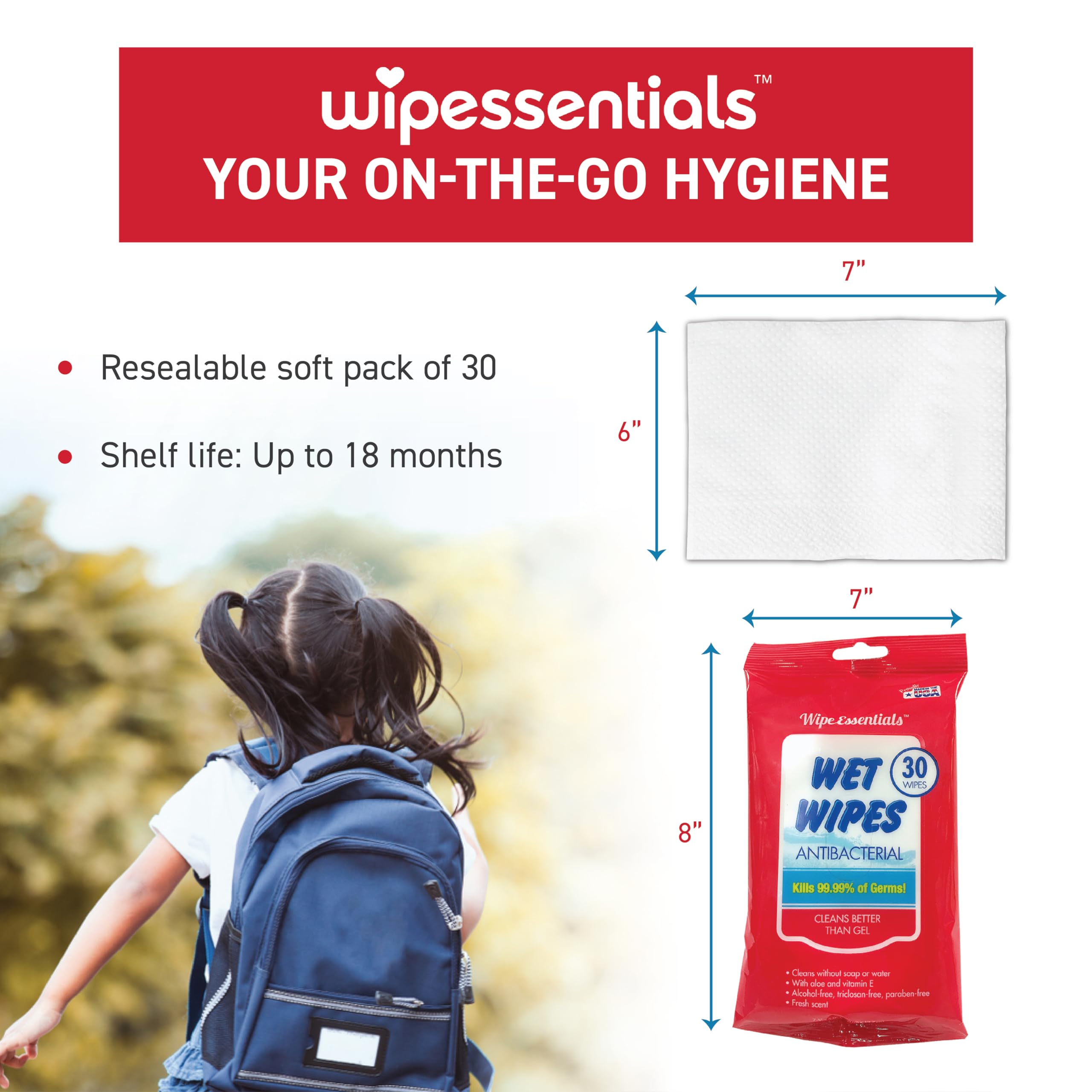 Kids using Diamond Wipes WipeEssentials after playtime at home