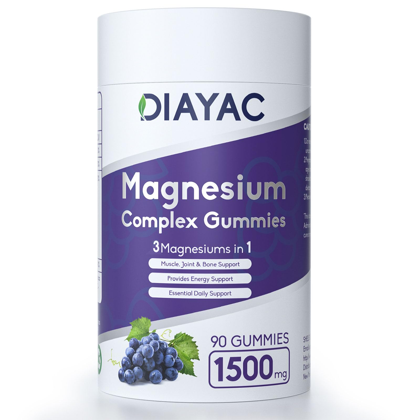 DIAYAC magnesium gummies supporting everyday muscle function