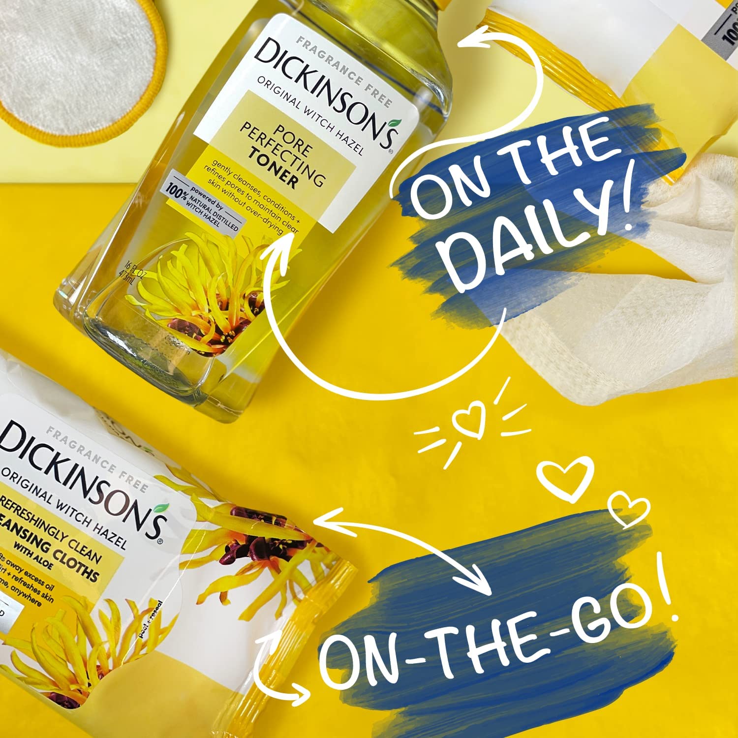 Dickinson's four-pack contains 25 cloths per pack for travel