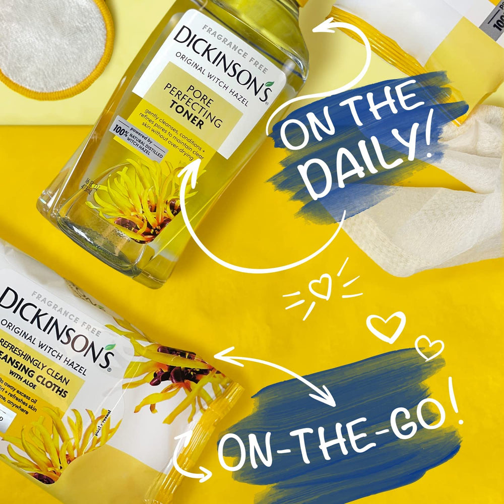Dickinson's four-pack contains 25 cloths per pack for travel