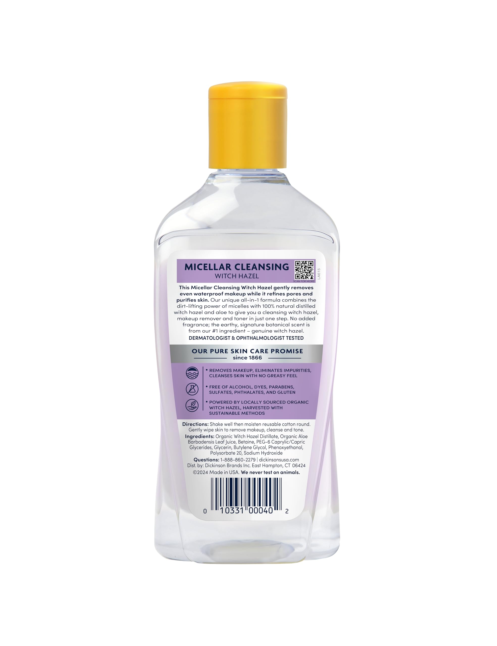 Dickinson's 16-ounce bottle shown for long-lasting daily use.