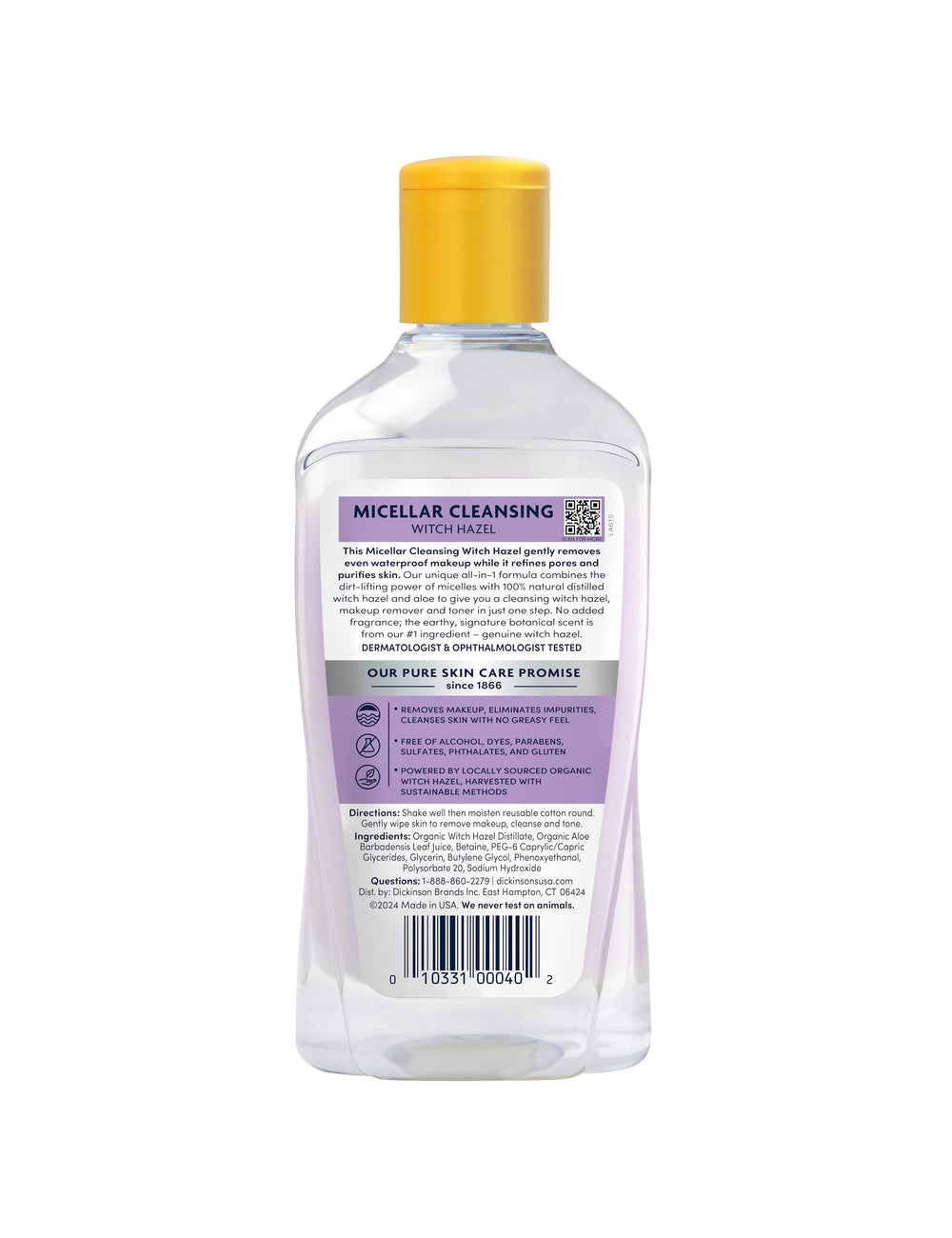 Dickinson's 16-ounce bottle shown for long-lasting daily use.