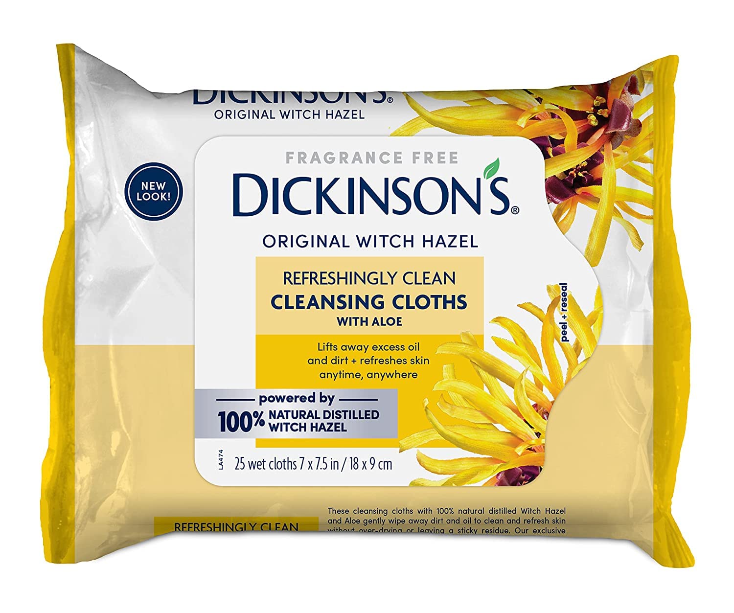 Dickinson's wipes are suitable for sensitive skin with gentle cleansing