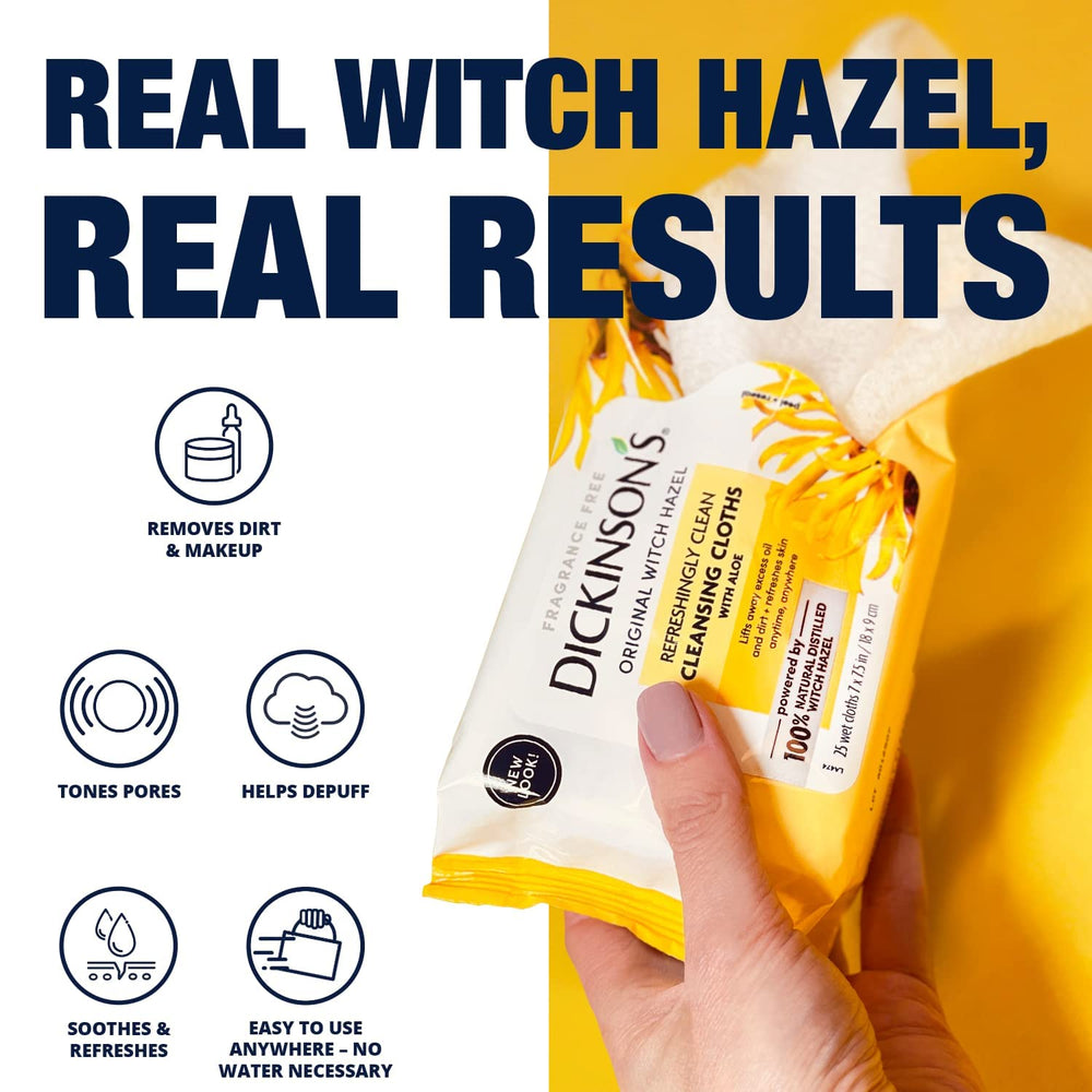 Dickinson's plant-to-bottle witch hazel purity for gentle skin cleansing
