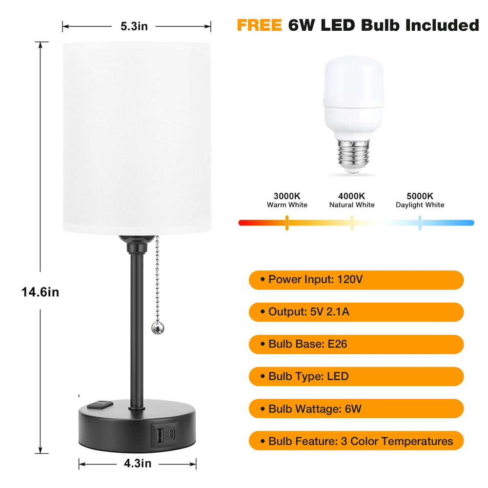 Dicoool lamp with built-in AC outlet for convenient power access.
