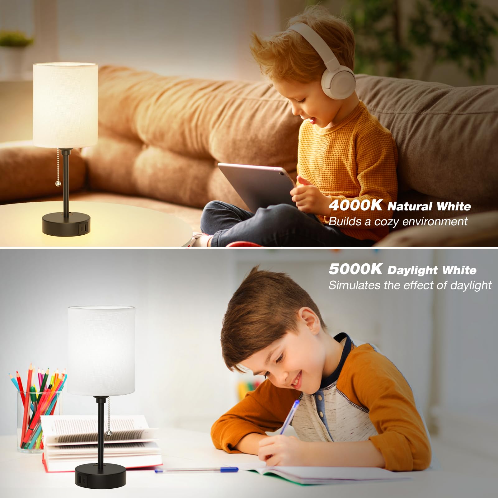 Dicoool included 6W LED bulb for efficient, bright light.