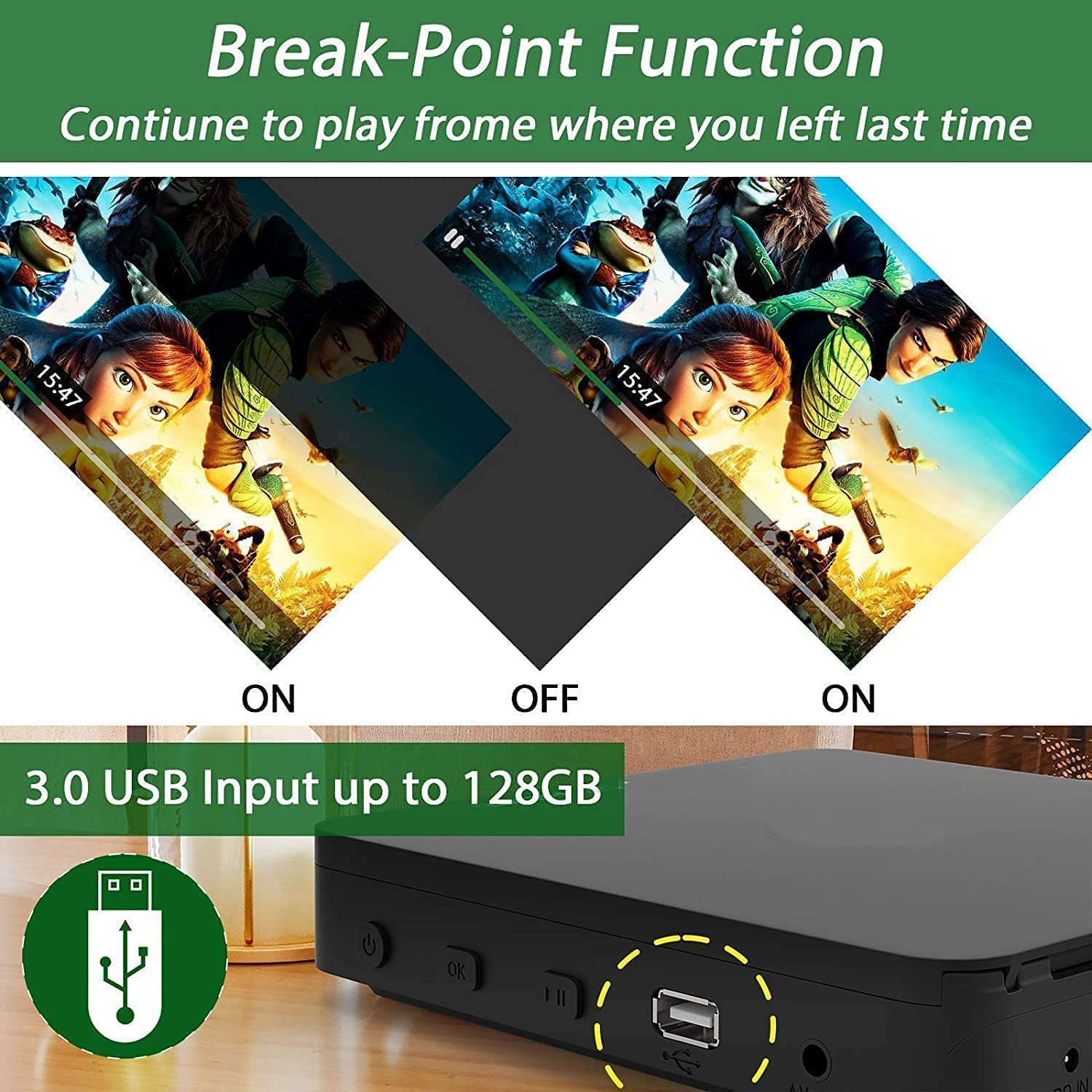 DID A R Didar Blu Ray Player Dolby Digital sound enhances home theater audio.