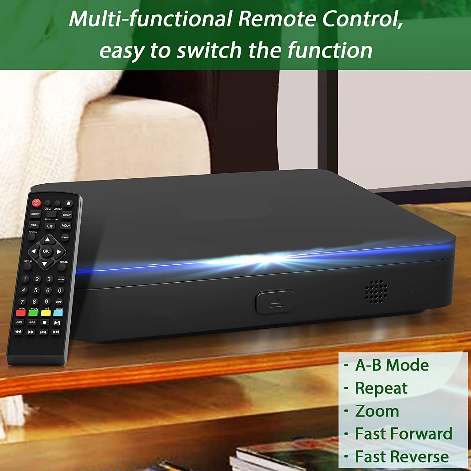 DID A R Didar Blu Ray Player PAL NTSC built-in supports worldwide formats.