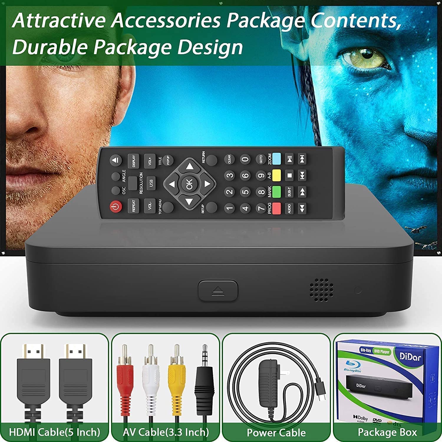 DID A R Didar Blu Ray Player Region A compatibility for Blu-ray collections.