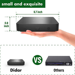 DID A R Didar Blu Ray Player remote control for easy operation.