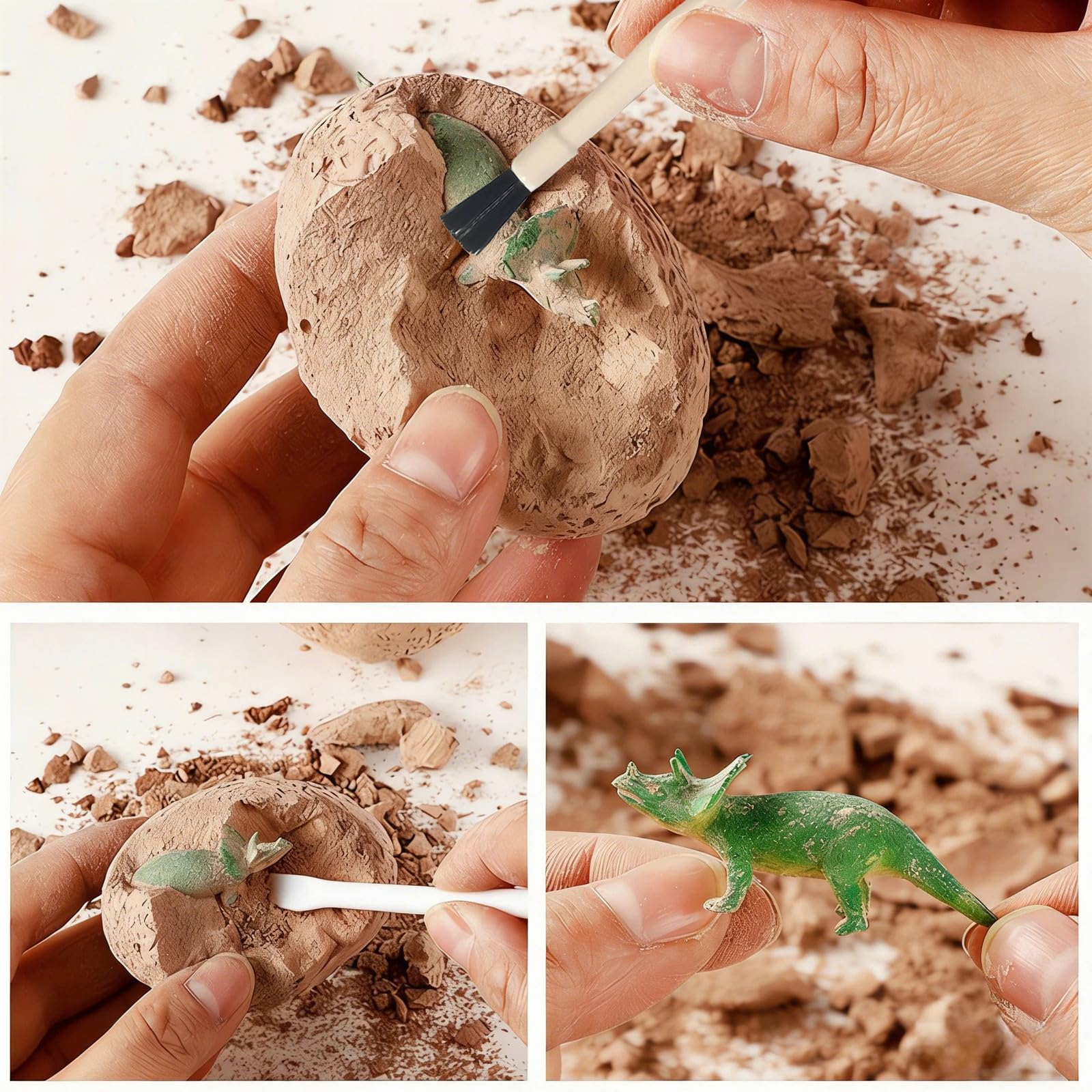 DIDUBUY Mess-Free Dig Set showing soak-and-reveal on a tray