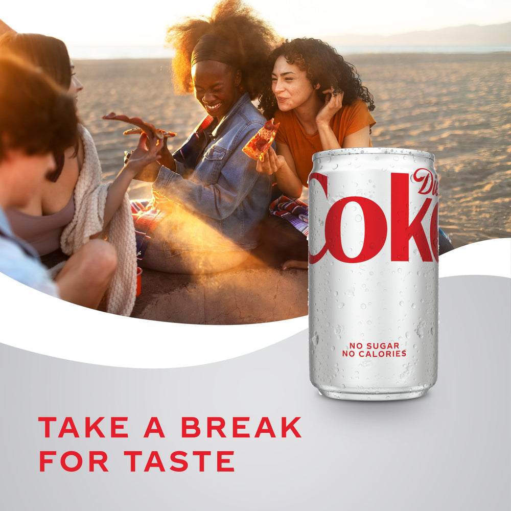 Diet Coke on a backyard table for casual gatherings.