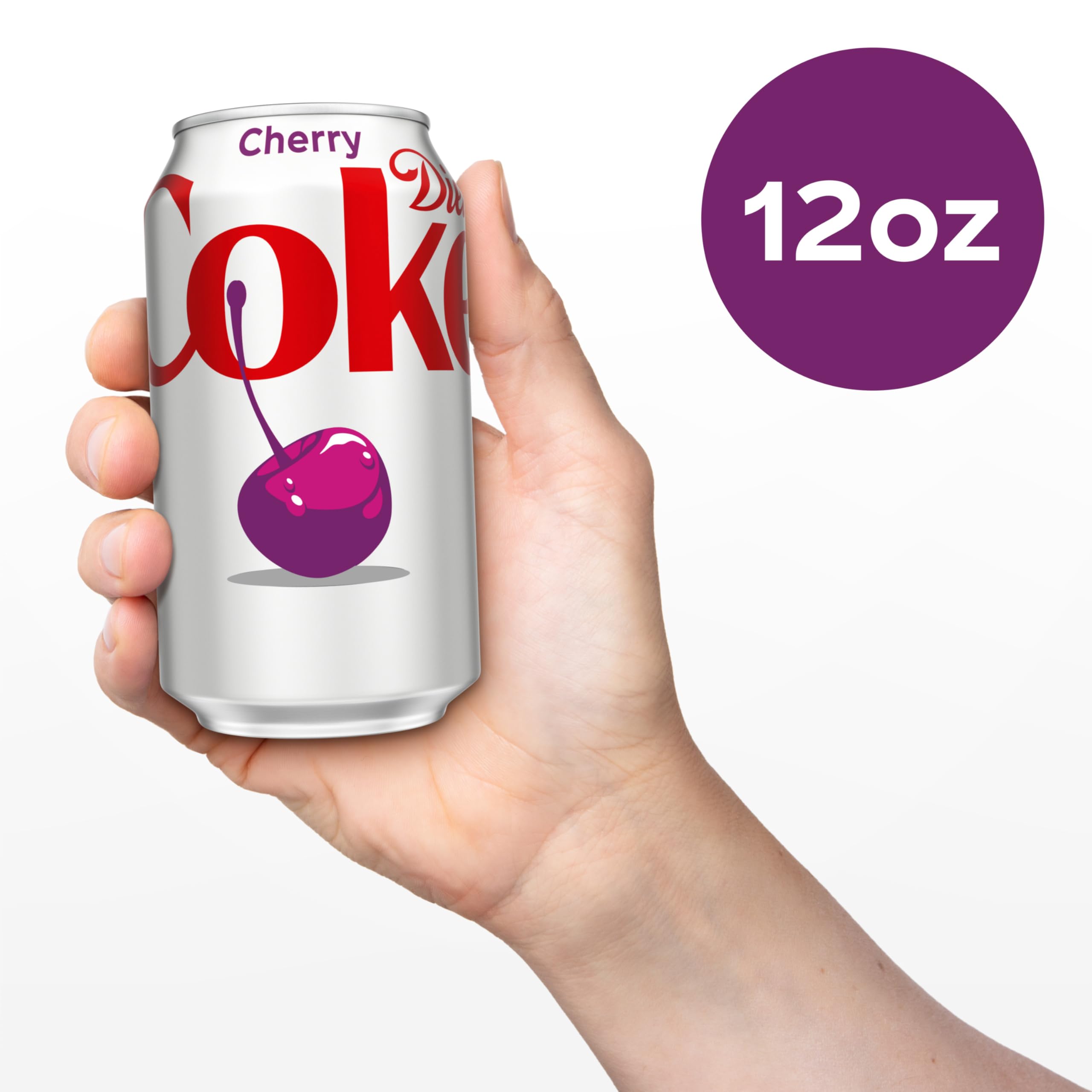 Diet Coke Cherry bubbles closeup capturing lively fizz and aroma