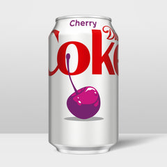 Diet Coke Cherry packaging retro label emphasizes limited-time return
