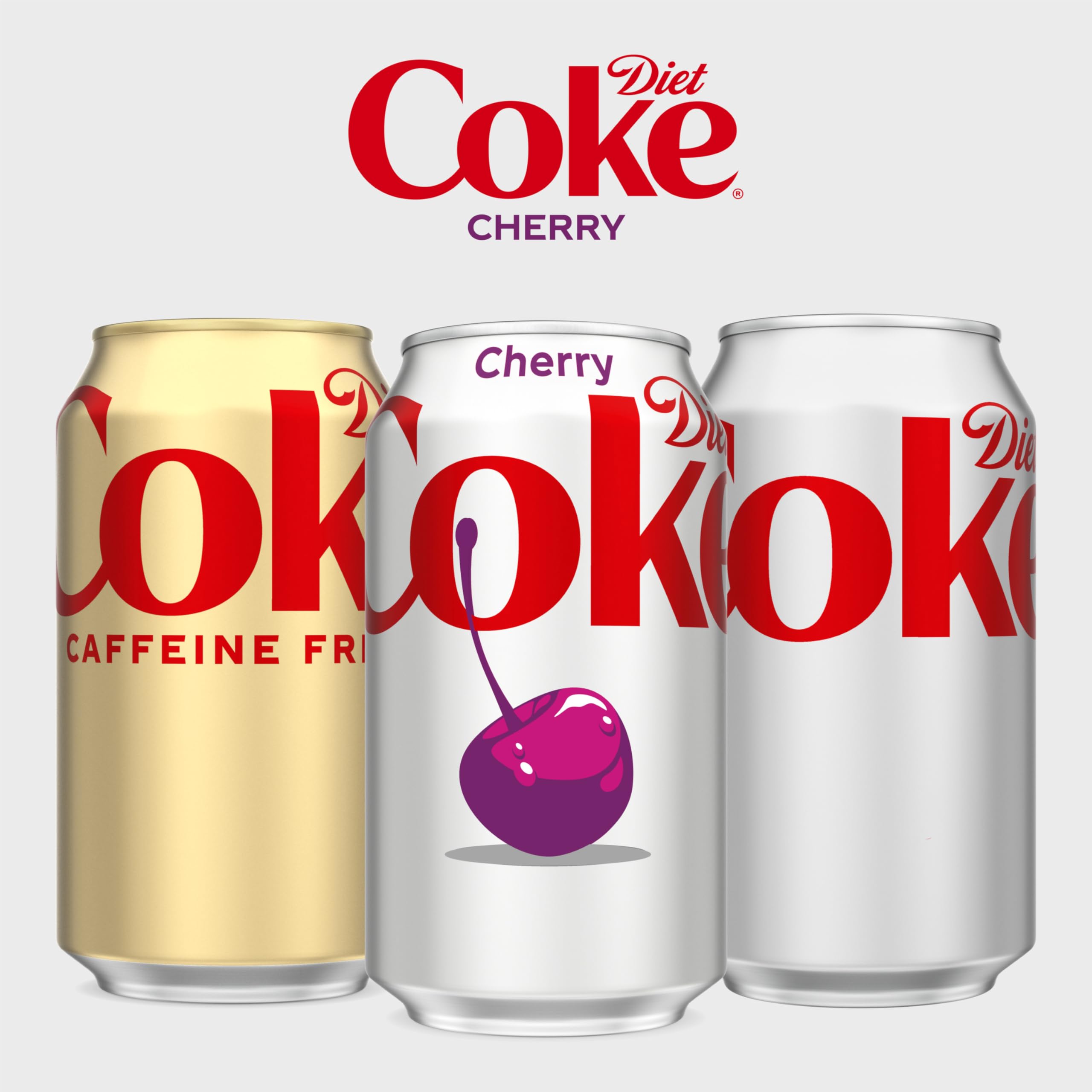 Diet Coke Cherry pour depicting crisp palate and clean finish