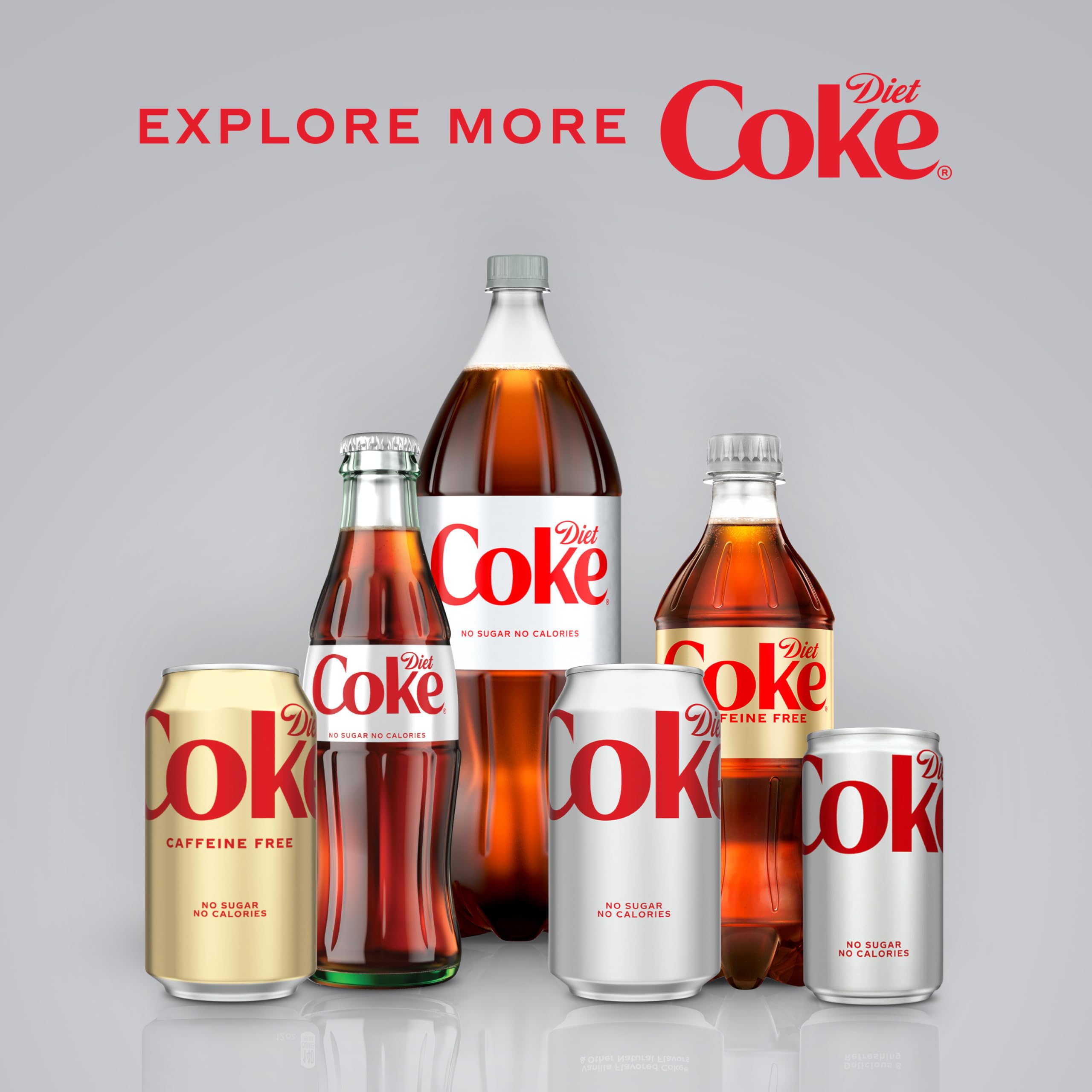 Diet Coke on a dining table during meal with family.