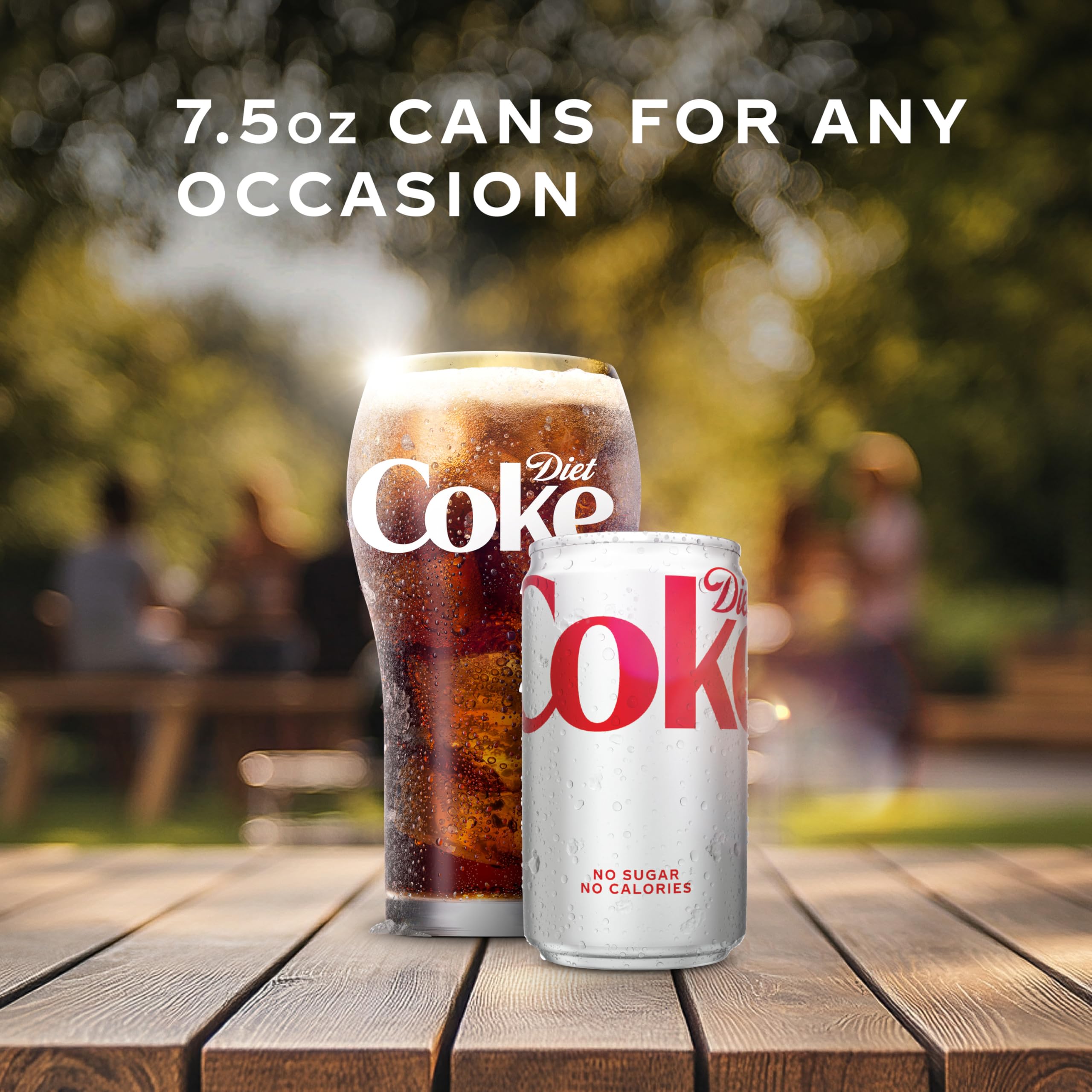 Diet Coke glass with ice ready for a cool drink.
